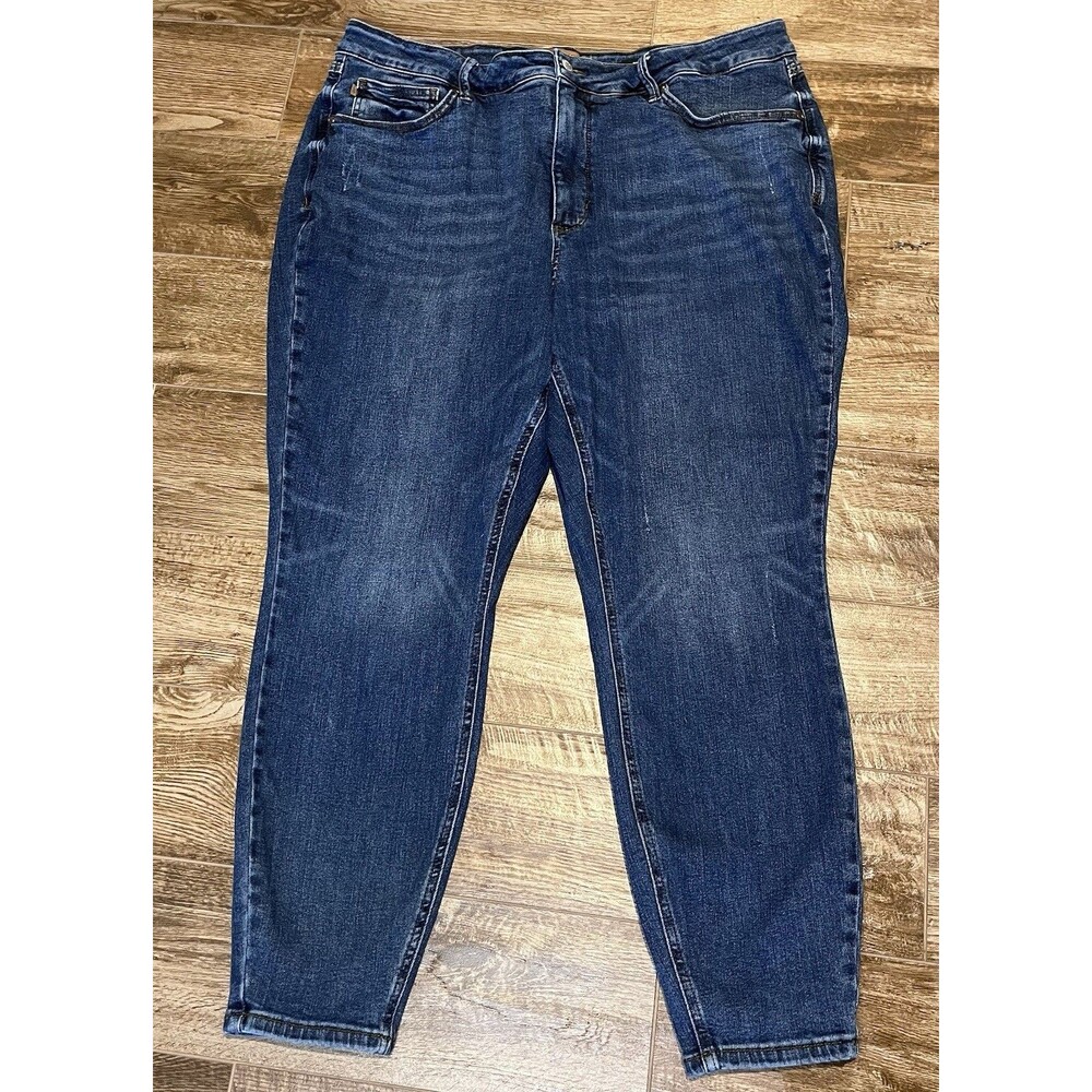Judy Blue Skinny Jeans 22W High Waist Tummy Control Dark Blue JB88692 DK